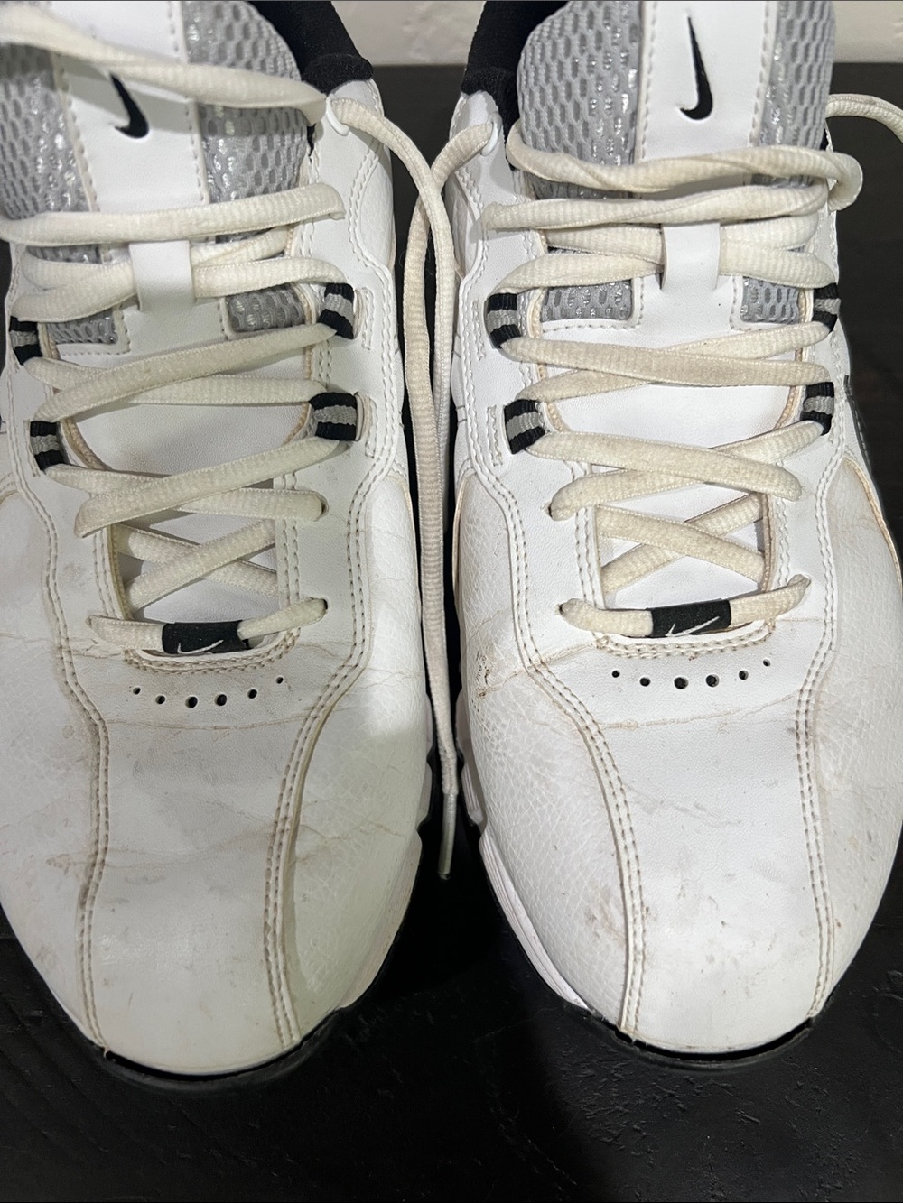 Nike White and Black Men's Golf Sneakers - Picture 2 of 5